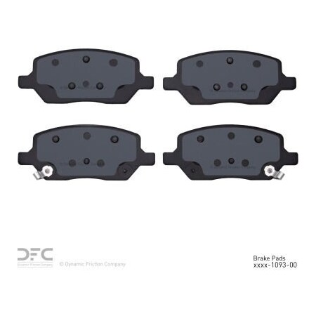 Dynamic Friction Co DFC 3000 Semi-Metallic Brake Pads - Dynamic Friction Company 1311-1093-00 1311-1093-00